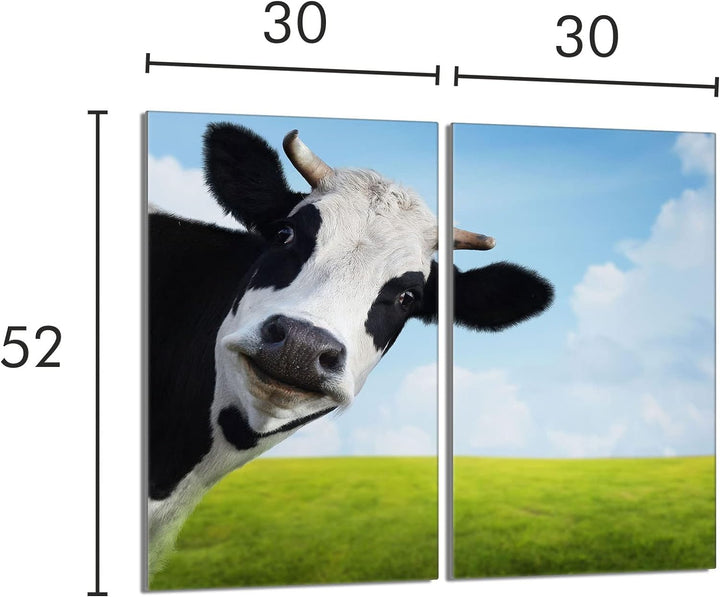Herdabdeckplatten 2 Teilig 2x30x52 cm Ceranfeldabdeckung Küche Elektroherd Induktion Herdschutz Spri