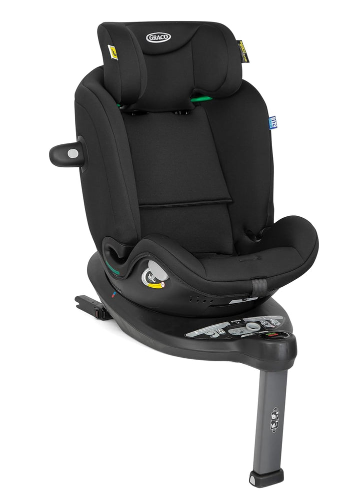Graco Turn2Me™ Grow i-Size R129, 360° drehbarer Reboarder mit ISOFIX, Autositz bis ca. 7 Jahre (40-1
