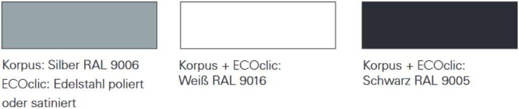 ECO-Schulte Set TS 61 Gleitschiene EF DIN links ER ECO Edelstahl für externe Brandmeldeanlagen; ca.