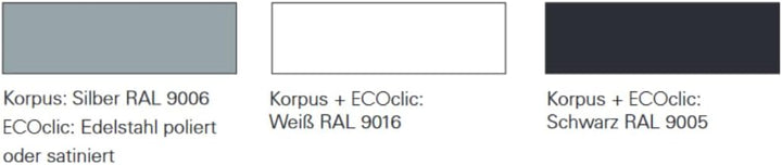 ECO-Schulte Set TS 61 Gleitschiene EF DIN links ER ECO Edelstahl für externe Brandmeldeanlagen; ca.