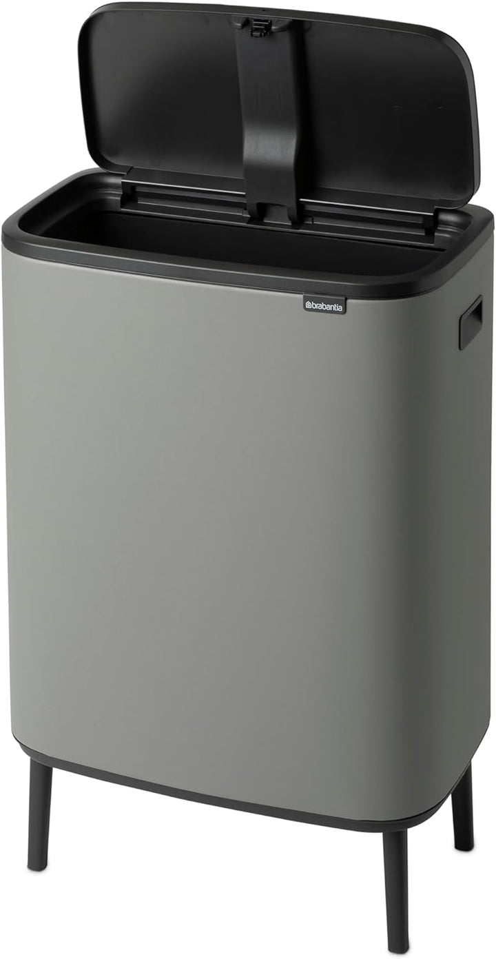 Brabantia 130281 Mülleimer, Mineralbeton Grau, 60 liter 1 Inneneimer (60L) Mineral Concrete Grey, 1
