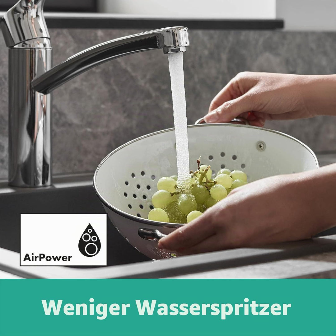 hansgrohe Küchenarmatur MySport, Wasserhahn Küche mit Auslauf Höhe 160 mm, wassersparend, 360° drehb