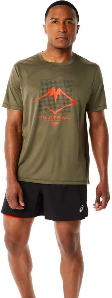 ASICS Fujitrail T-Shirt Running Herren Grün S, Gr&#xFC;n S