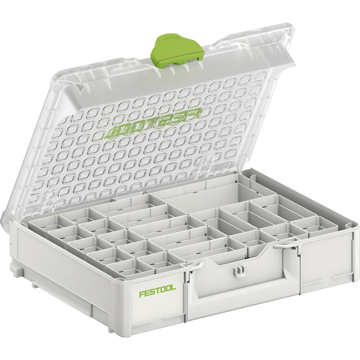 Festool Systainer³ Organizer SYS3 ORG M 89 22xESB (mit Einsatzboxen verschiedene Grössen) Transparen