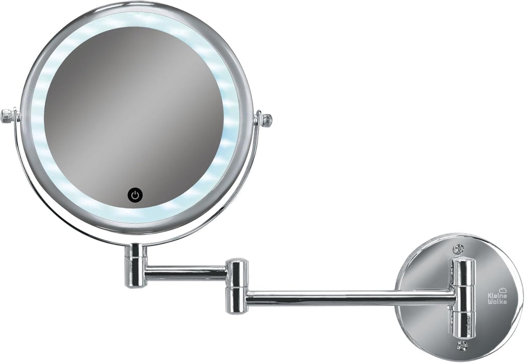 Kleine Wolke Kosmetikspiegel Lumi Mirror Silber Spiegel, Metall chromiert/Glas, Masse: ca. 29 x 36 x