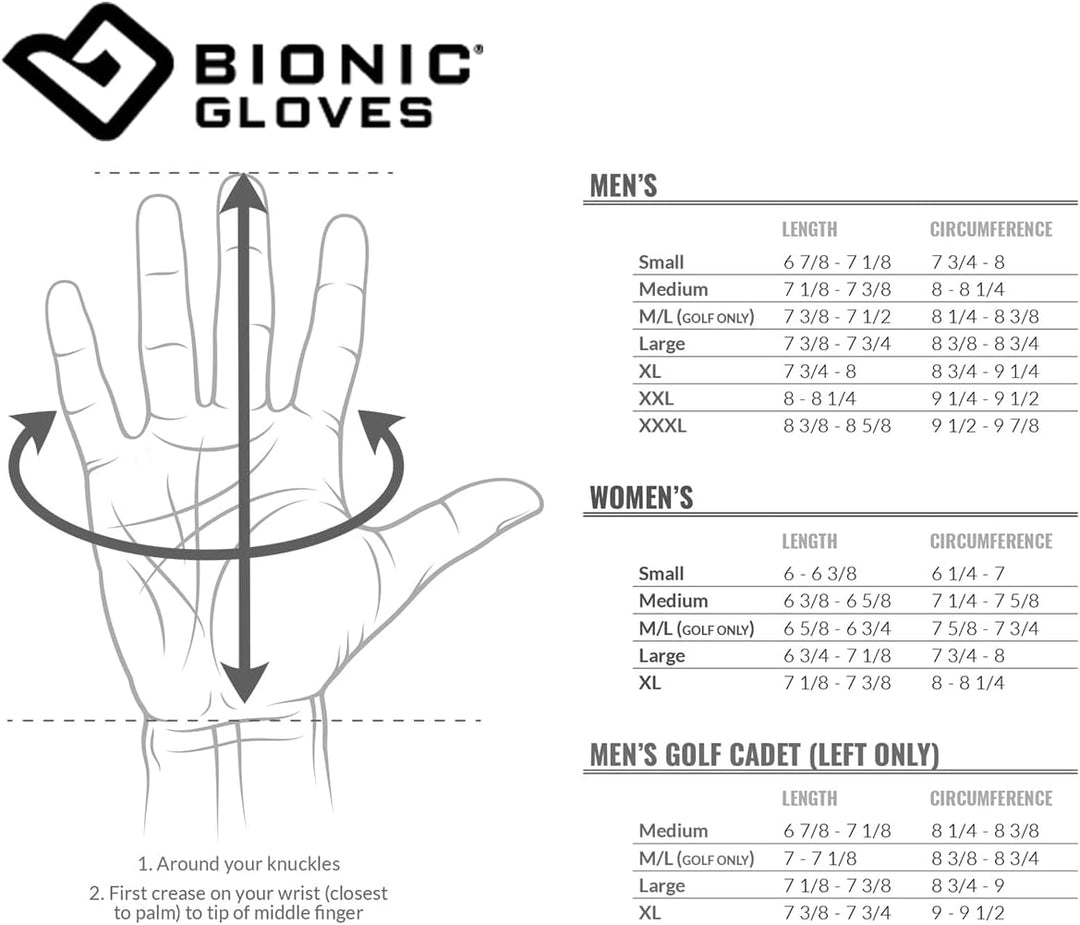 BIONIC Golfhandschuh für Herren XL Rechts, XL Rechts