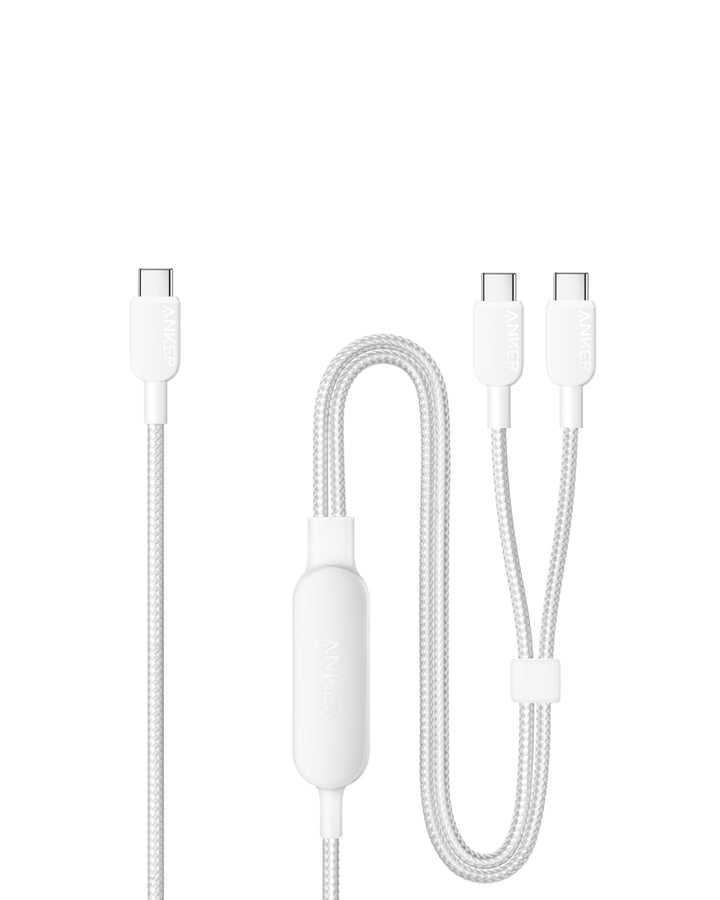 Anker USB C auf USB C Kabel, 140W Max 2-in-1 USB C Kabel 1,8m, für iPhone 17/16/16 Pro/16 Pro Max/16