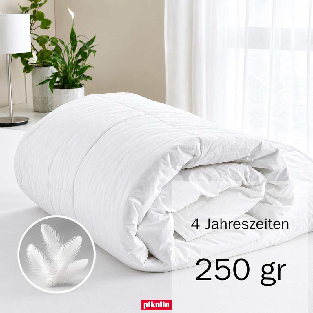 Pikolin Home - Winterbettdecke, gefüllt mit 92 % Baumwollgewebe für Herbst-/Winternächte und Räume m