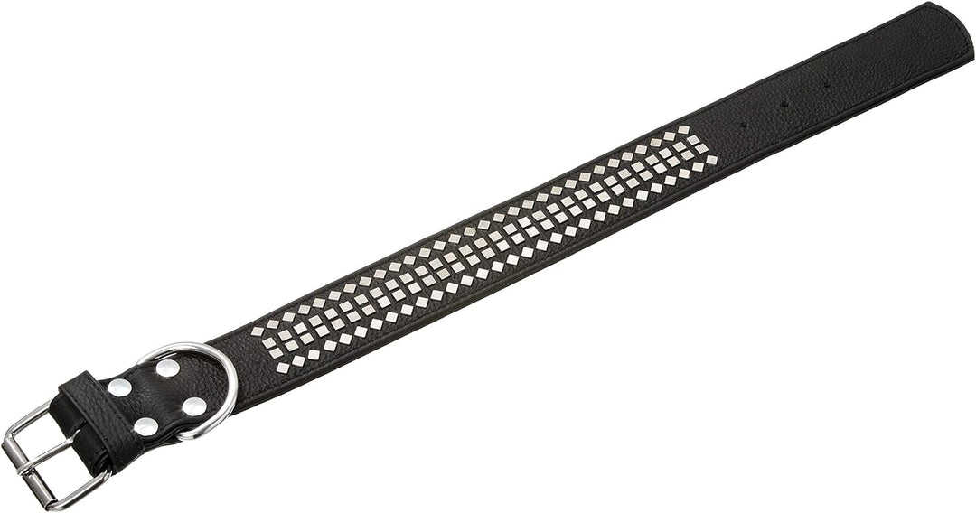 Karlie Halsband Vintage Viereckniete L: 60 cm B: 50 mm schwarz schwarz L: 60 cm B: 50 mm H: 8 mm, sc