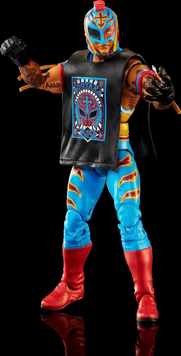 Mattel WWE Rey Mysterio Top Picks Elite Collection Actionfigur, Artikulation & lebensechte Details,