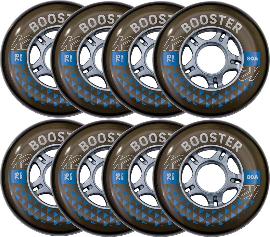 K2 Booster 76MM 80A 8-Wheel Pack W ILQ Skates Rollen/Räder 76mm 80A & ILQ-5, 76mm 80A & ILQ-5