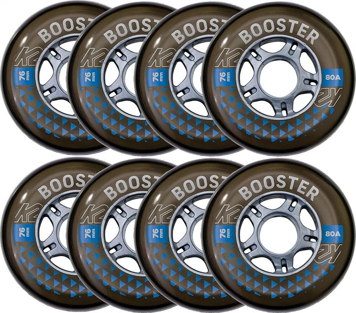 K2 Booster 76MM 80A 8-Wheel Pack W ILQ Skates Rollen/Räder 76mm 80A & ILQ-5, 76mm 80A & ILQ-5