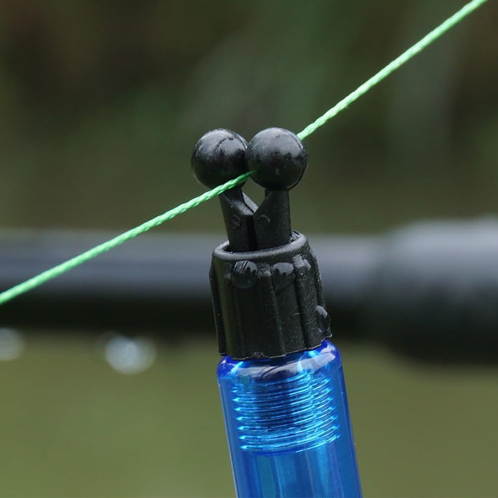 Hirisi Tackle Bissanzeiger zum Karpfenangeln und 3 Swinger in Reissverschlusstasche, Rot, Blau, Grün