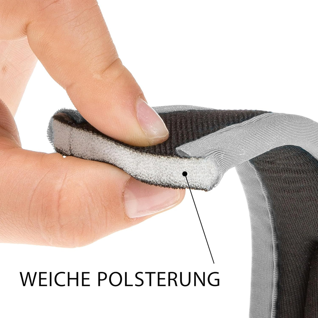 Ferplast ERGOCOMFORT Kurze Hundeleine aus Nylon, ergonomischer Griff, weiche Polsterung, Länge 55 cm