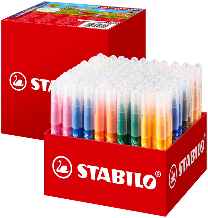 Filzstift - STABILO power max - 140er Pack - mit 18 verschiedenen Farben, 140er Pack