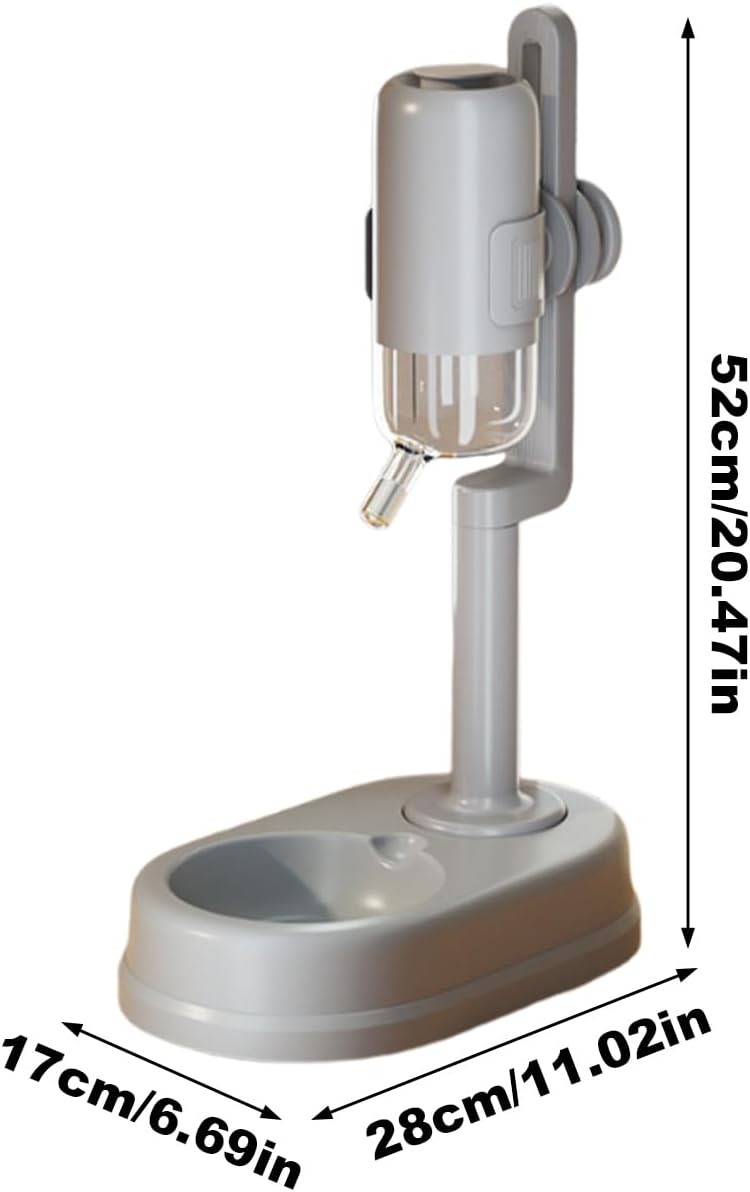 Automatischer Wasserspender Für Katzen - Anti-Tropf Flasche,750ml Stehender Tropfsicherer Hundenapf