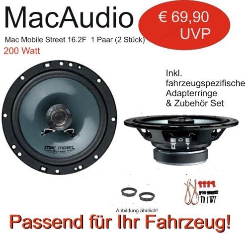Mac Audio Lautsprecher passend für Opel Tigra, Meriva A, Renault Trafic 2, vorne