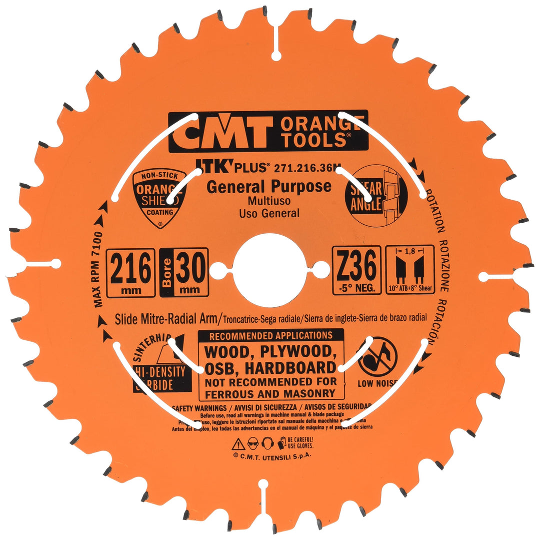 CMT Orange Tools 271.216.36 M Handkreissäge (Ultra ITK) 216 x 1.7 x 30 Z 36