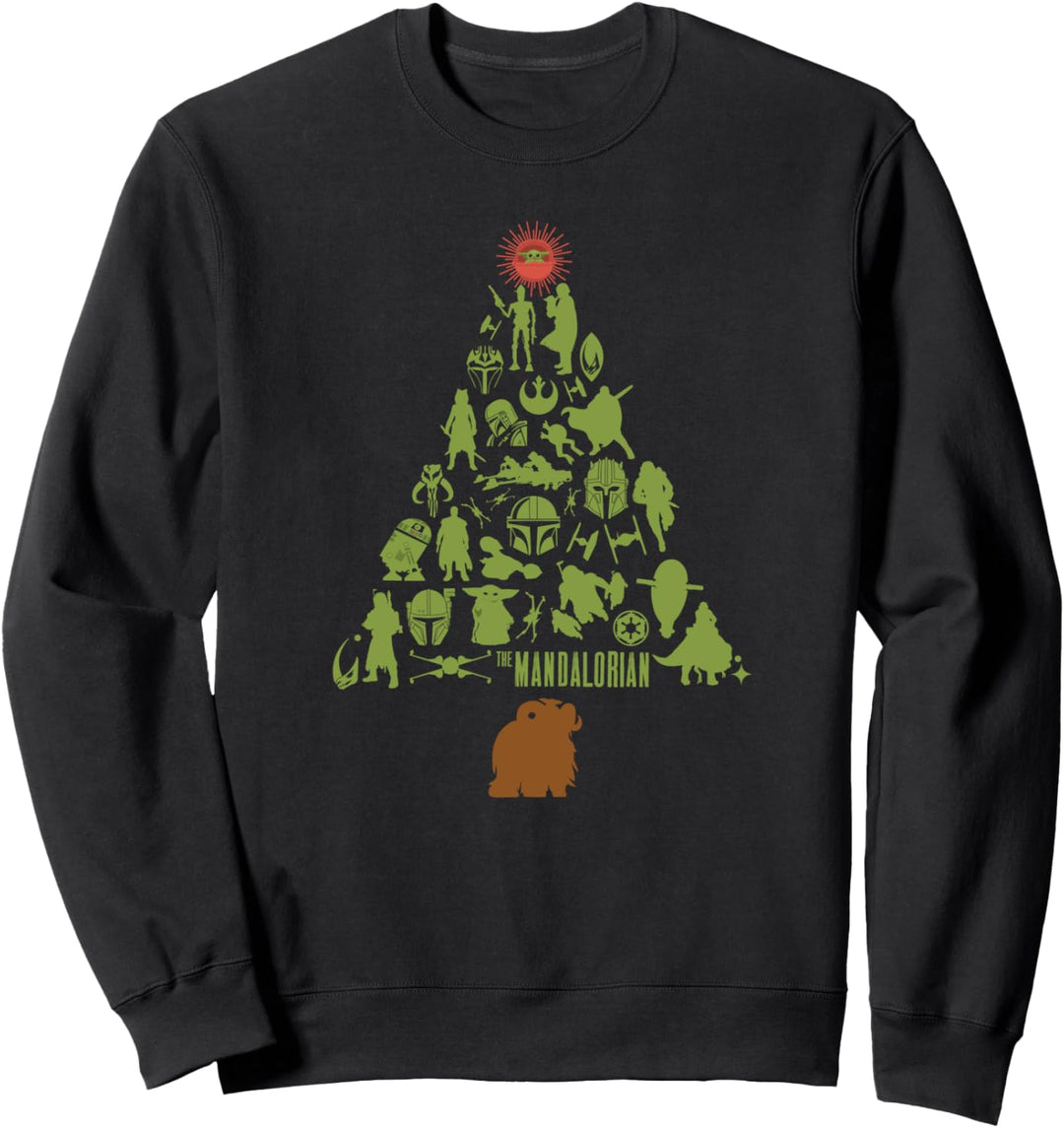 Star Wars The Mandalorian Holiday Christmas Tree Sweatshirt