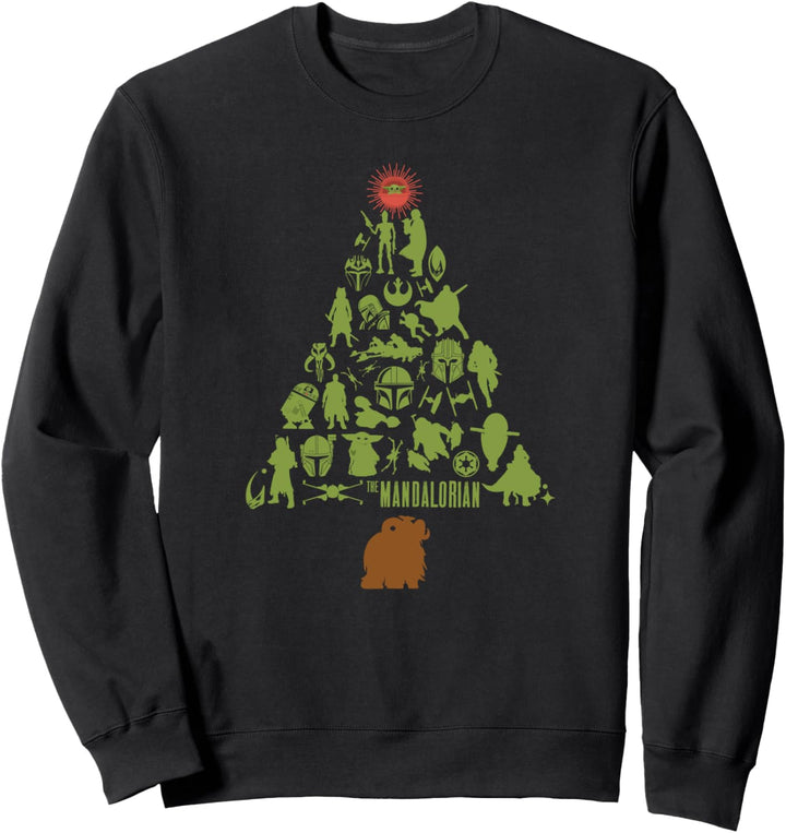 Star Wars The Mandalorian Holiday Christmas Tree Sweatshirt