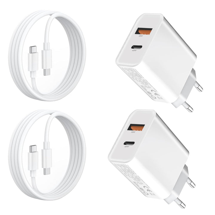 2Pack 45W USB C Ladegerät und LadeKabel für Samsung S26 Ultra/S25 Edge/S24 FE/S25 Plus/S23 /S22 S21