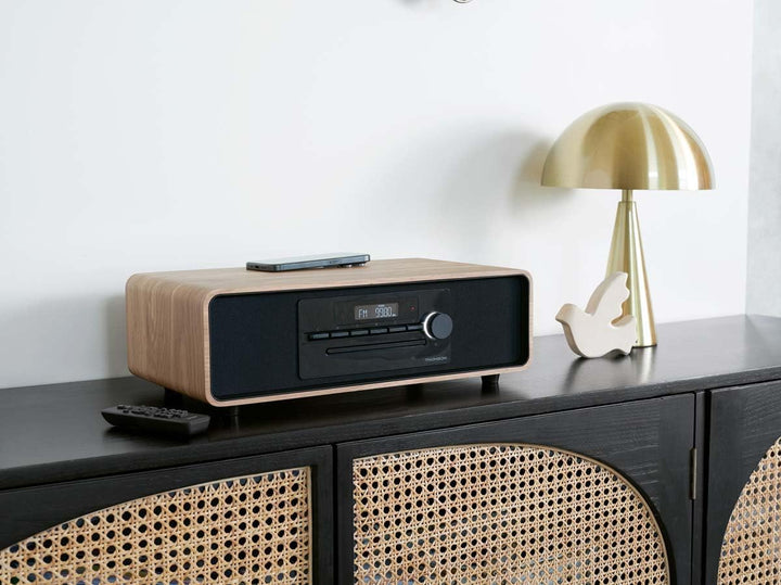 Bluetooth-Mikrosystem THOMSON Schwarz FM/CD/MP3/USB/Induktionsradio, 60 W, Equalizer, Fernbedienung,