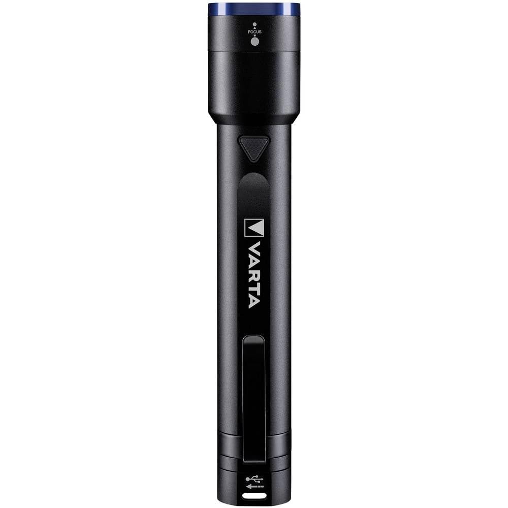VARTA Taschenlampe LED &amp; Power Bank (2600mAh), aufladbar, Night Cutter F30R Premium Leuchte, Lampe m