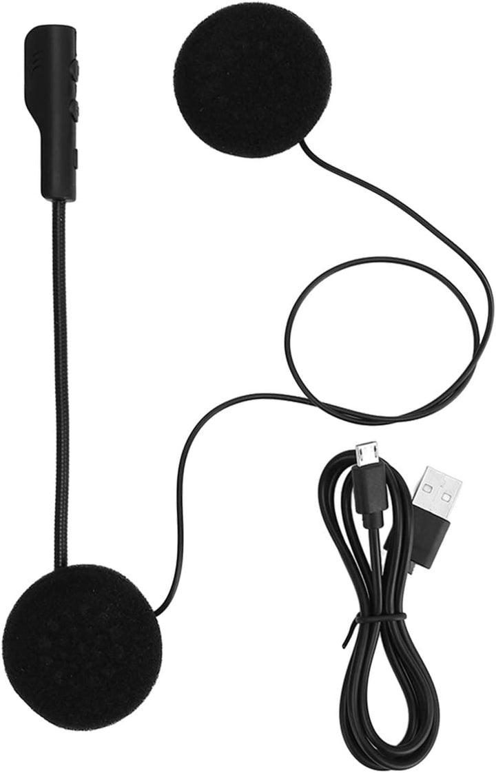 Annadue Motorradhelm Bluetooth Headset, Motorrad Headset Bluetooth 5.0 Kopfhörer mit Stereo Sound Fr