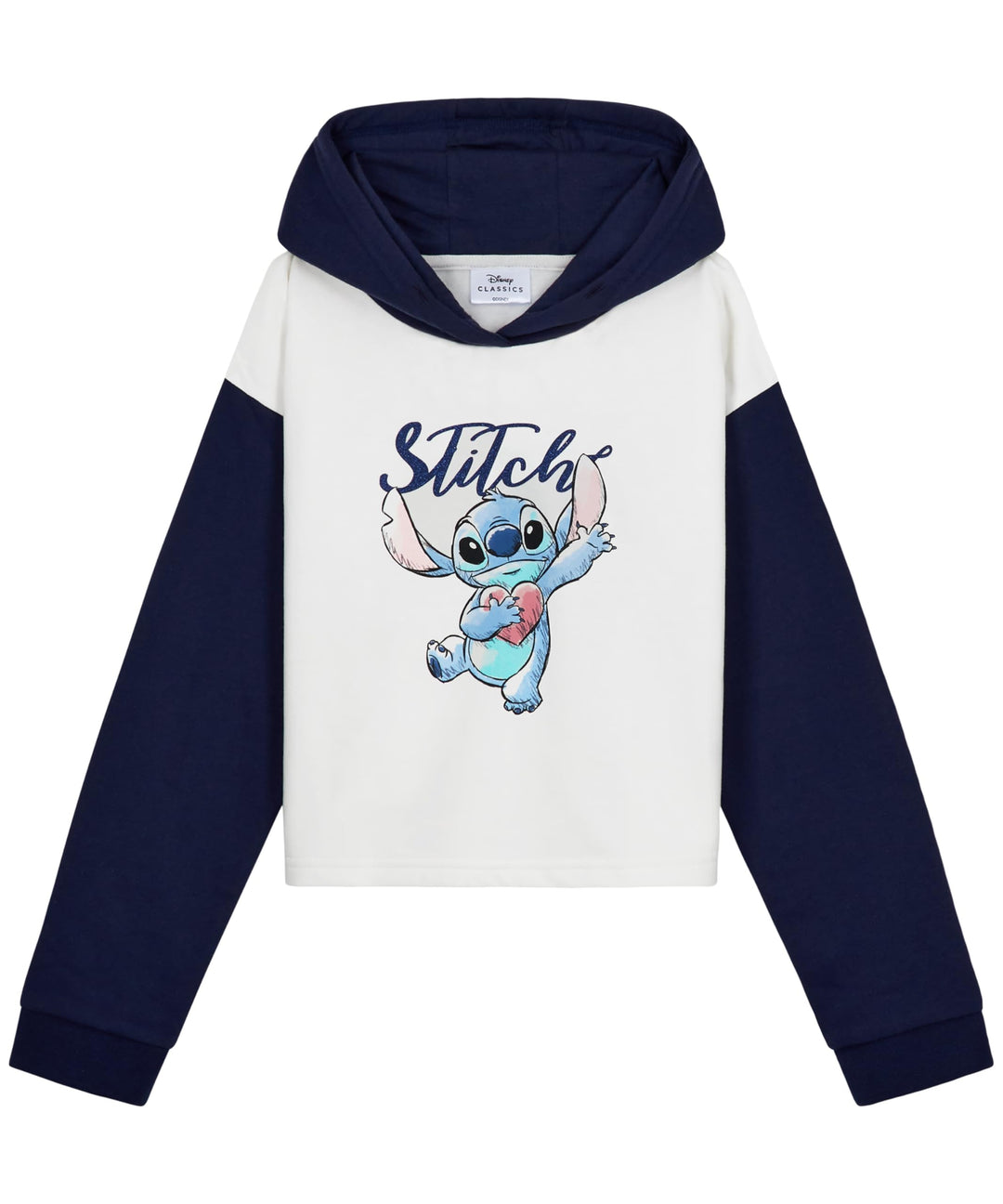 Disney Stitch Kapuzenpullover Mädchen Cropped Hoodie Kinder Teenager 7-14 Jahre - Hoodie Mädchen Ges