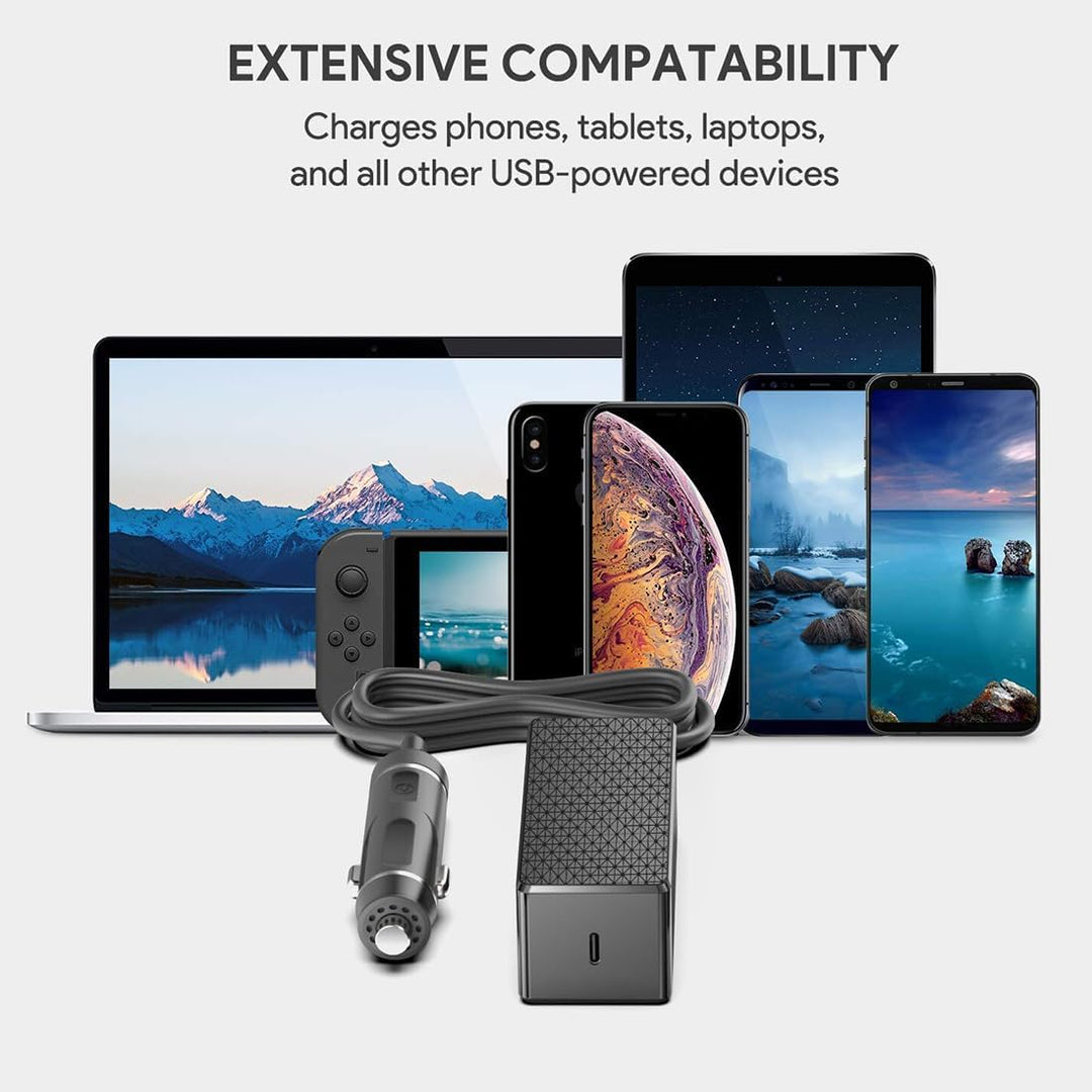 KFD 140W USB C KFZ Ladegerät PD 3.1 Autoladegerät für MacBook Pro/Air Surface Pro Samsung Dell Googl