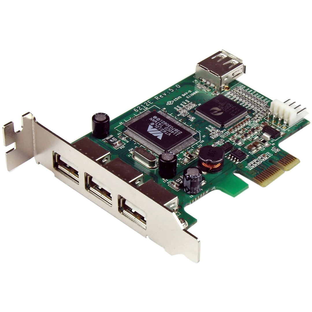 StarTech.com 4 Port USB 2.0 HighSpeed PCI Express Low Profile Schnittstellenkarte - 1 x USB 2.0 inte