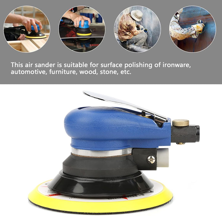 Exzenterschleifer, 5" Schleifmaschine 8,000-10,000 U/min 4.7mm Exzentrizität, Multischleifer Schleif