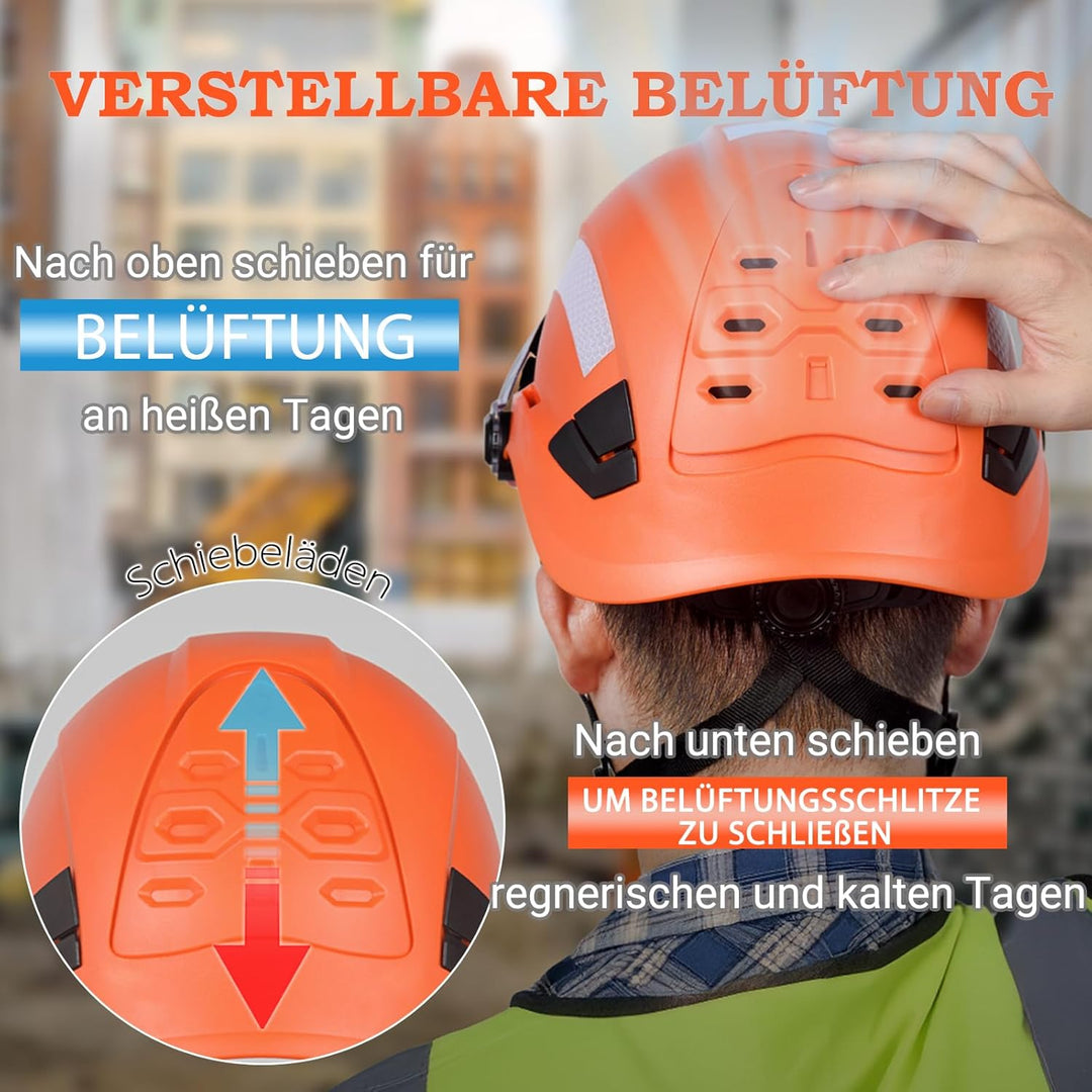 Sicherheitshelm, harter Hut für Damen und Herren, ANSI Z89.1 zugelassene Hardhats ideal für Industri