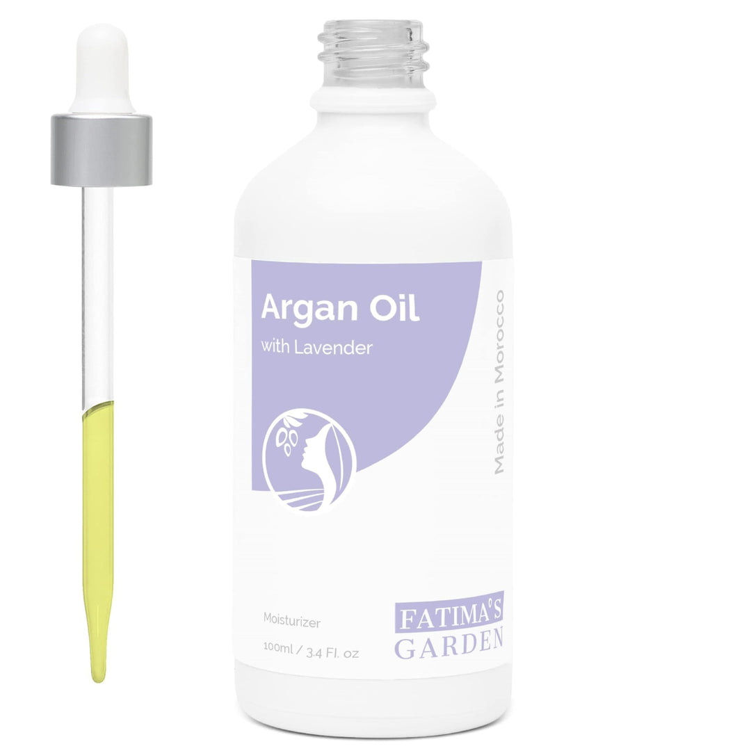 Fatima's Garden Argan- & Lavendelöl - Beruhigende Feuchtigkeitscreme, 100ml Arganöl mit Lavendel 100
