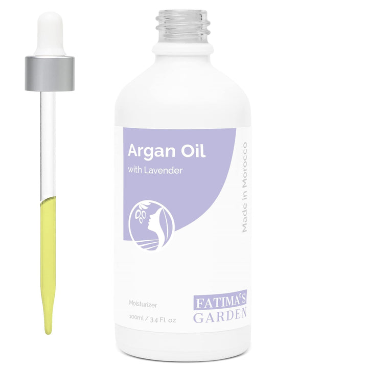 Fatima's Garden Argan- & Lavendelöl - Beruhigende Feuchtigkeitscreme, 100ml Arganöl mit Lavendel 100