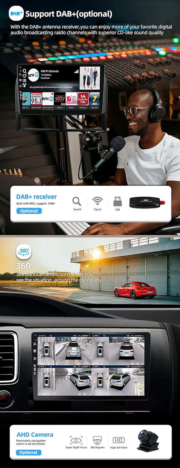 JOYX Android 13 IPS Autoradio Passt für Jeep Grand Cherokee WJ (1998-2004) - 4G+64G - Eingebaut DSP/