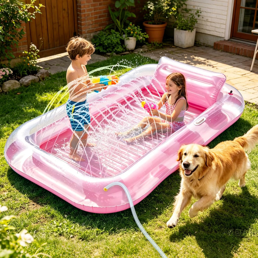 Aufblasbare Tanning Pool, Aufblasbarer Luftmatratze Pool Erwachsene, Aufblasbares Sonnenpool mit Kis