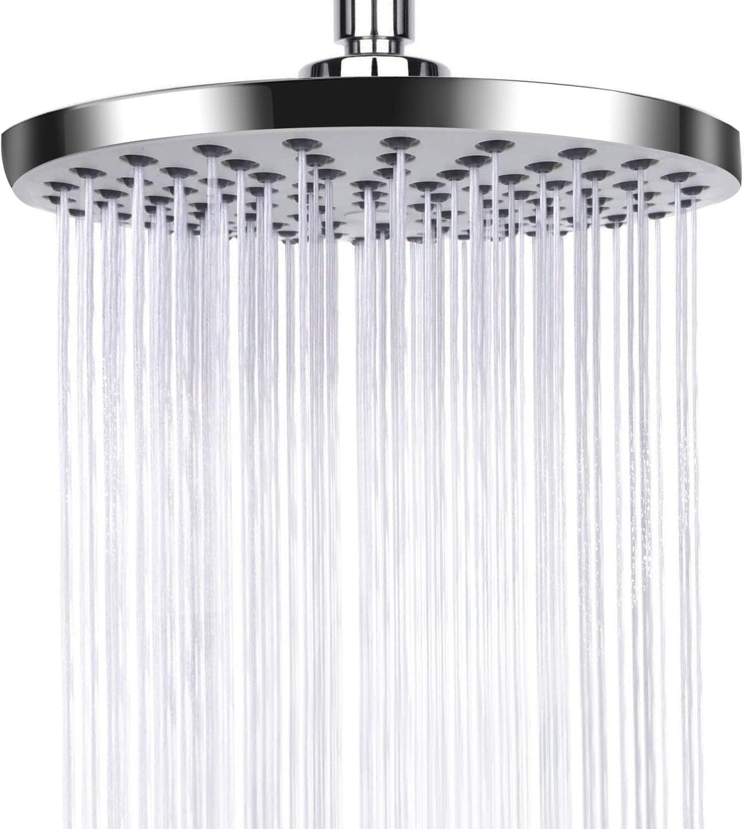 AiQInu 8 Zoll Runder Duschkopf Regendusche, Durchmesser 20cm &amp; Duschkopf Wassersparend 7,5L/Min,YEAU