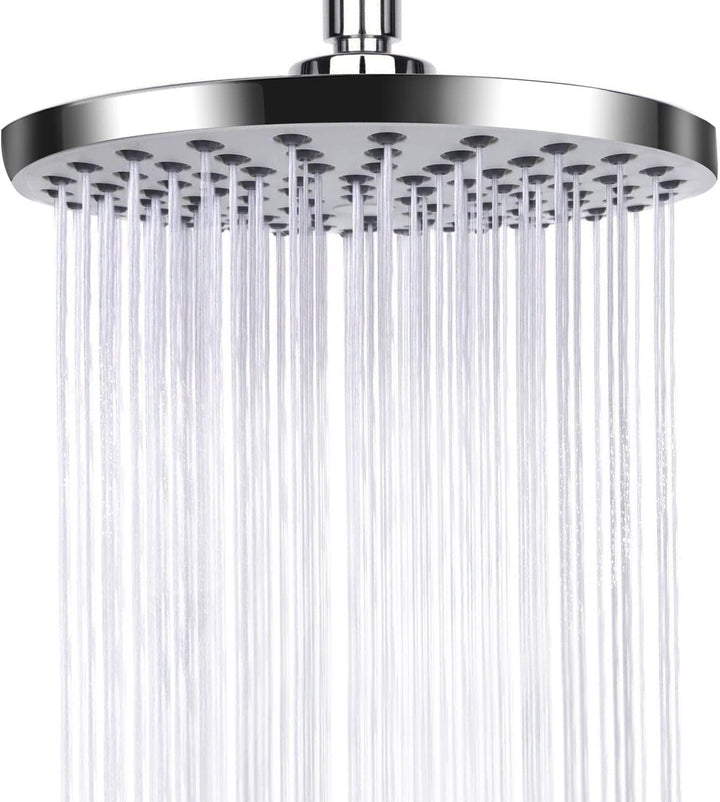 AiQInu 8 Zoll Runder Duschkopf Regendusche, Durchmesser 20cm &amp; Duschkopf Wassersparend 7,5L/Min,YEAU