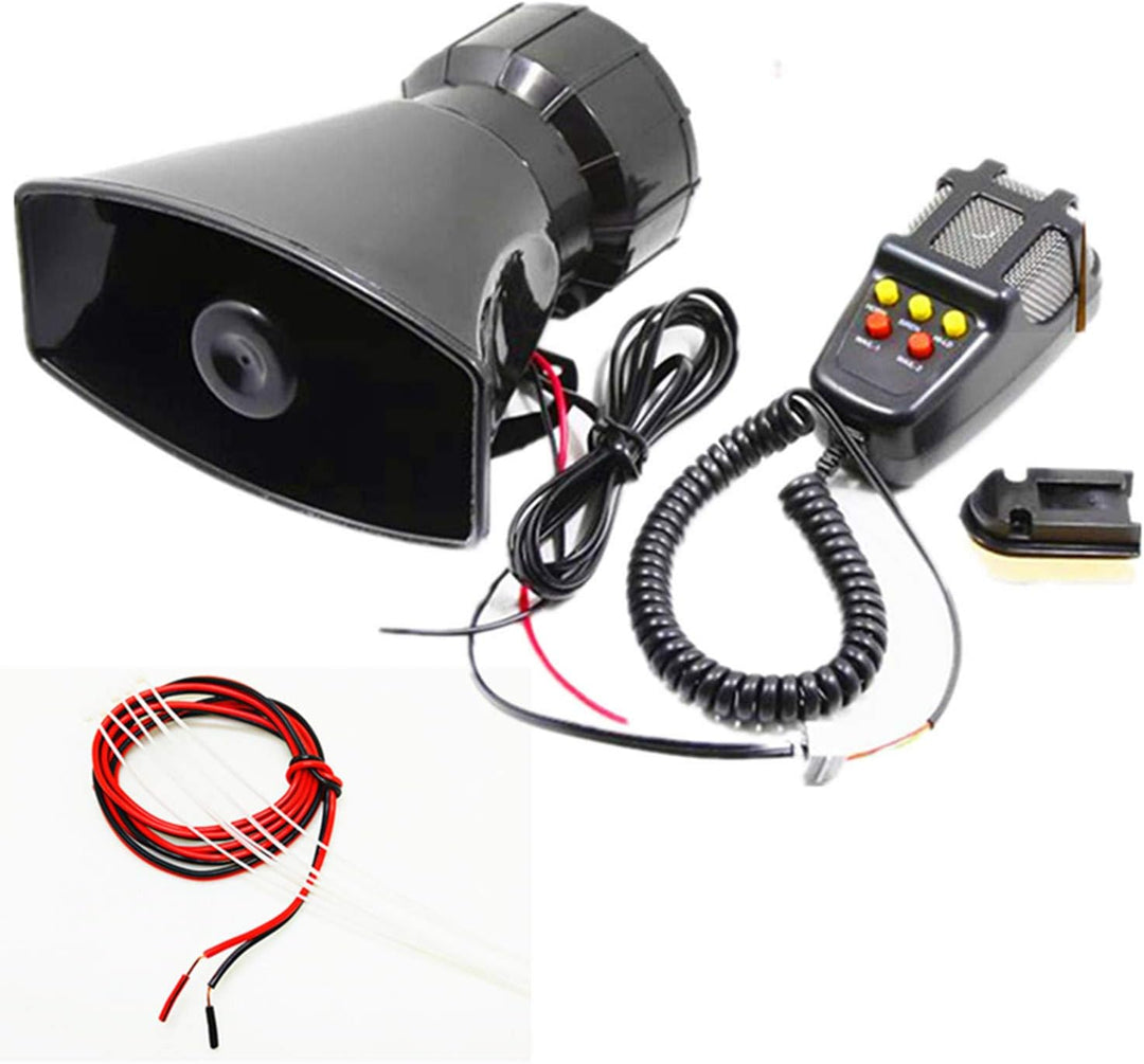 YIYIDA Autosirene Autohupe mit Mikrofon PA-Lautsprechersystem elektrische Hupe Hupe Notlautsprecher
