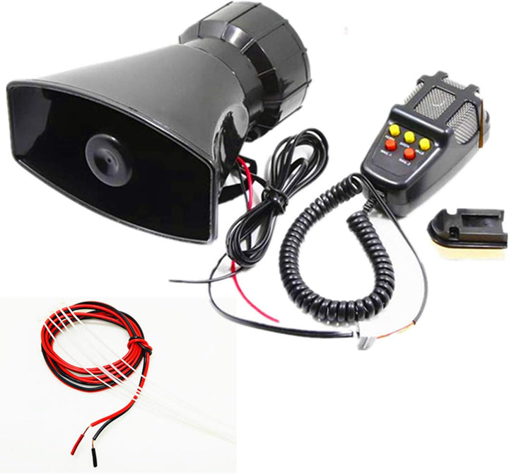 YIYIDA Autosirene Autohupe mit Mikrofon PA-Lautsprechersystem elektrische Hupe Hupe Notlautsprecher