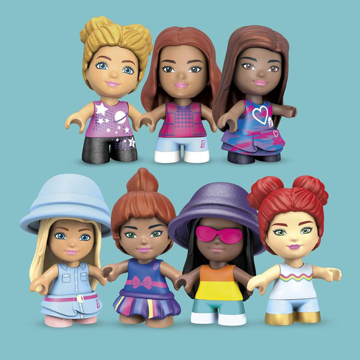 MEGA Construx HBF32 - Barbie Malibu-Bauspielzeugset Bundle, Bauset mit 445 Bausteinen, ab 5 Jahren