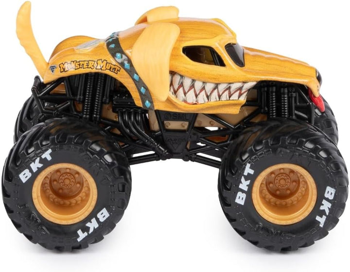 Monster Jam 2023 Spin Master 1:64 Diecast Truck Serie 31 Ruff Crowd Monster Mutt Golden