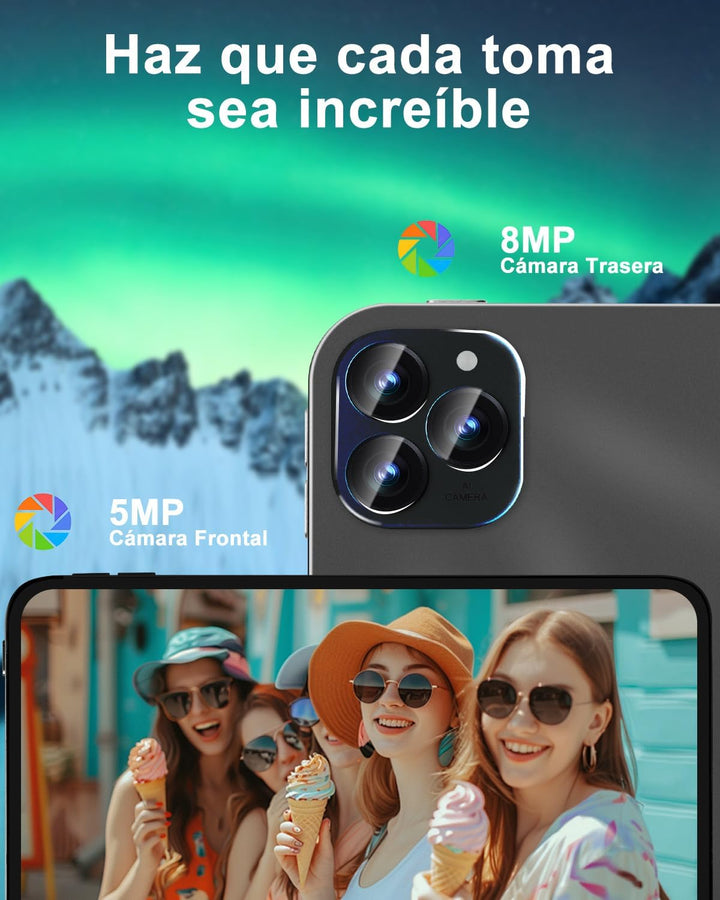 GOODTEL Android 15 Tablet 10.1 Zoll 22 GB RAM + 128 GB ROM (2 TB TF), Octa-Core, WLAN 5G, Gemini AI,
