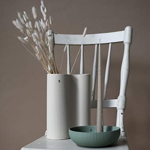 Storefactory - Doppelvase - Vase - Bunn - Farbe: Beige - Keramik - mit feiner Rillenstruktur - Masse