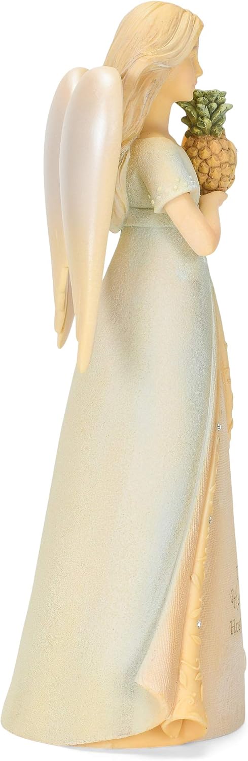 Enesco Foundations Engel Heart of Hospitality, 18 cm, Mehrfarbig