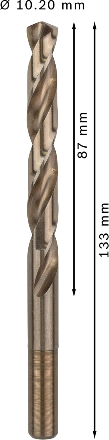 Bosch Professional Metallbohrer HSS-Cobalt (5 Stück, Ø 10,2 mm), Ø 10,2 mm
