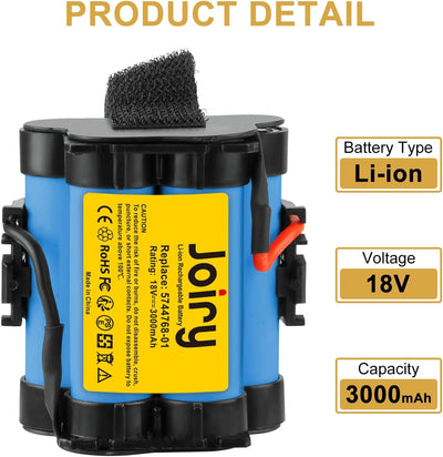 Joiry 18V 2500mAh Li-ion Replacement Batterie Ersetzen für Gardena R38Li R40Li R45Li R50Li R70Li R80