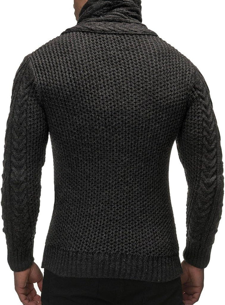 Leif Nelson Herren Strickjacke mit Knöpfen in Regular Fit, Männer Cardigan in Langarm Design, ideal