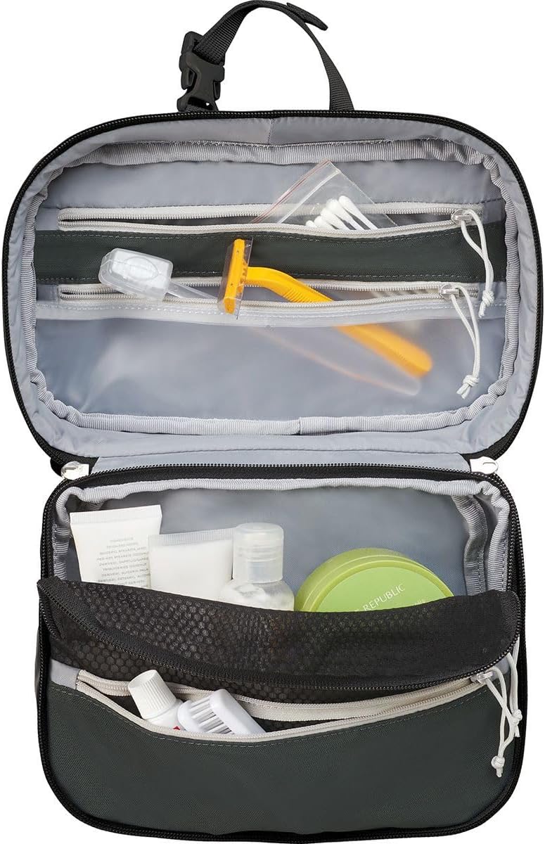 Osprey Unisex – Erwachsene Transporter Hanging Toiletry Kit Accessories Einheitsgrösse Schwarz, Einh
